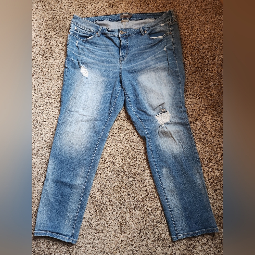 Torrid Distressed Boyfriend Jean